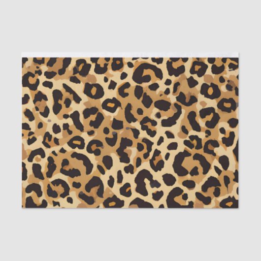 Brown Leopard Print Tissuepapier (Voorkant)