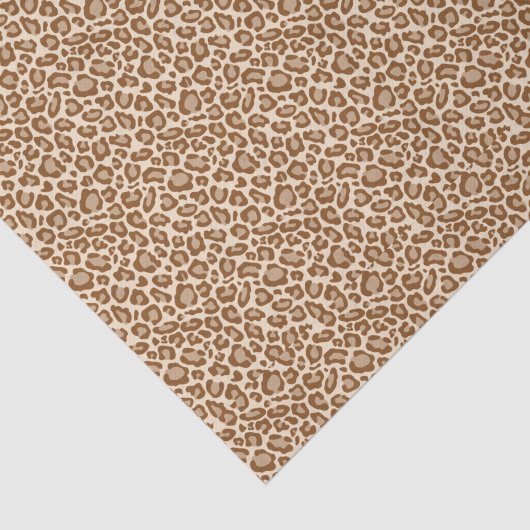 Brown Leopard Print Tissuepapier (Detail)