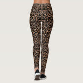 Brown Leopard Print Women's Leggings (Achterkant)