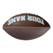 BROWN LIGHT BLUE AND WHITE Custom Football (Gedraaid 90)