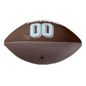 BROWN LIGHT BLUE AND WHITE Custom Football (Gedraaid 270)