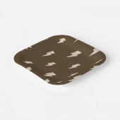 Brown Lightning Paper Plates - 9in Papieren Bordje (Gebogen)
