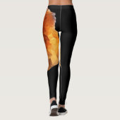 Brown Lion Head Print 2 Leggings (Achterkant)