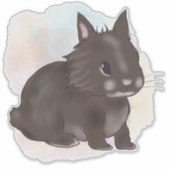Brown lionhead watercolor  sticker (Voorkant)