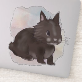 Brown lionhead watercolor  sticker