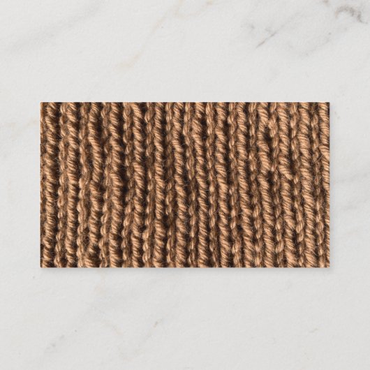 Brown Llama Knitting  Visitekaartje (Achterkant)