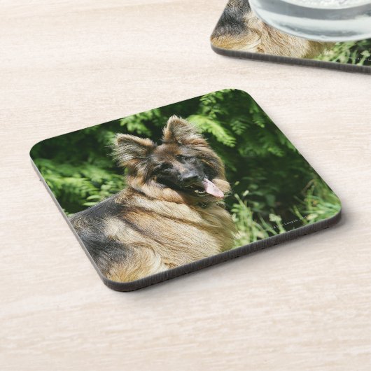 Brown Long Hazard German Shepherd 1 Drankjes Onderzetter (Linkerzijde)