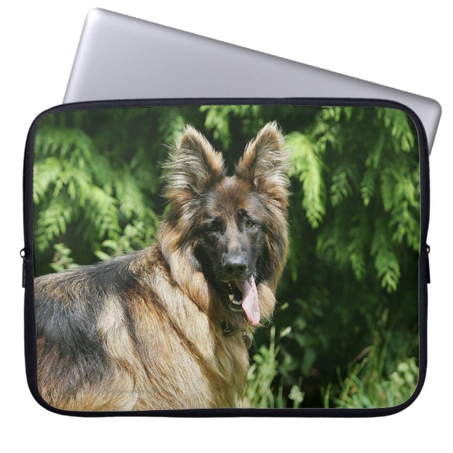 Brown Long Hazard German Shepherd 1 Laptop Sleeve (Voorkant)