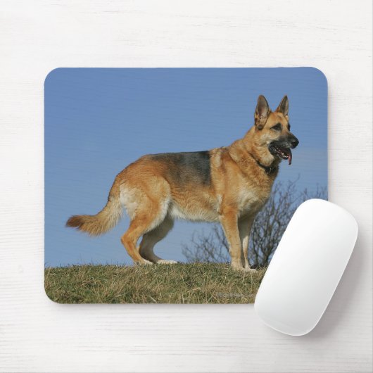 Brown Long Hazard German Shepherd 2 Muismat (Met muis)