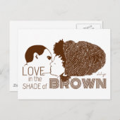 BROWN LOVE IN BROWN BRIEFKAART (Voorkant / Achterkant)