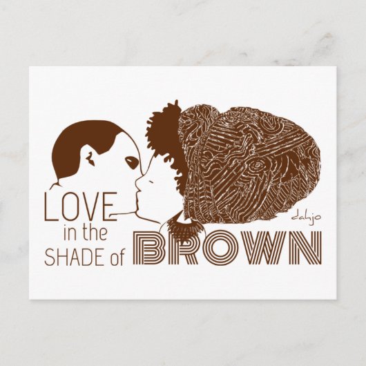 BROWN LOVE IN BROWN BRIEFKAART (Voorkant)