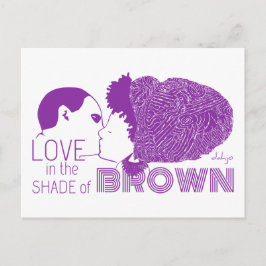 BROWN LOVE in PAARS Briefkaart