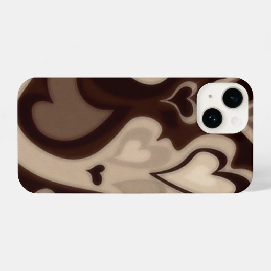 Brown love Phone case iPhone Hoesje (Achterkant horizontaal)