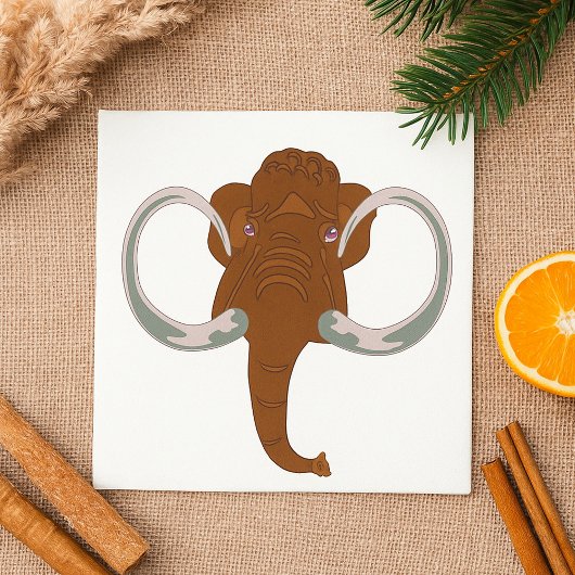Brown Mammoth Napkins Servet