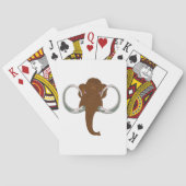 Brown Mammoth-spelkaarten Pokerkaarten (Achterkant)
