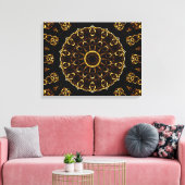 Brown Mandala Canvas Afdruk (Insitu (Woonkamer))