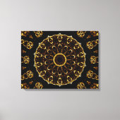 Brown Mandala Canvas Afdruk (Voorkant)