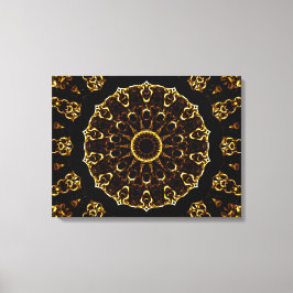 Brown Mandala Canvas Afdruk