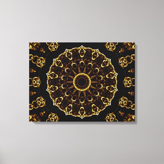 Brown Mandala Canvas Afdruk (Voorkant)