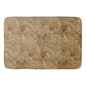 Brown Marble Fossil Kijk Badmat (Voorkant)