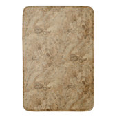 Brown Marble Fossil Kijk Badmat (Voorkant Verticaal)