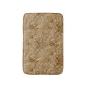 Brown Marble Fossil Kijk Badmat (Voorkant Verticaal)