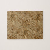 Brown Marble Fossil Kijk Legpuzzel (Horizontaal)