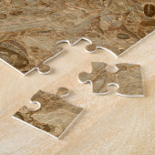 Brown Marble Fossil Kijk Legpuzzel (Zijkant)