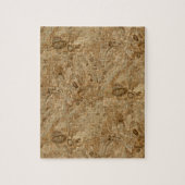 Brown Marble Fossil Kijk Legpuzzel (Verticaal)
