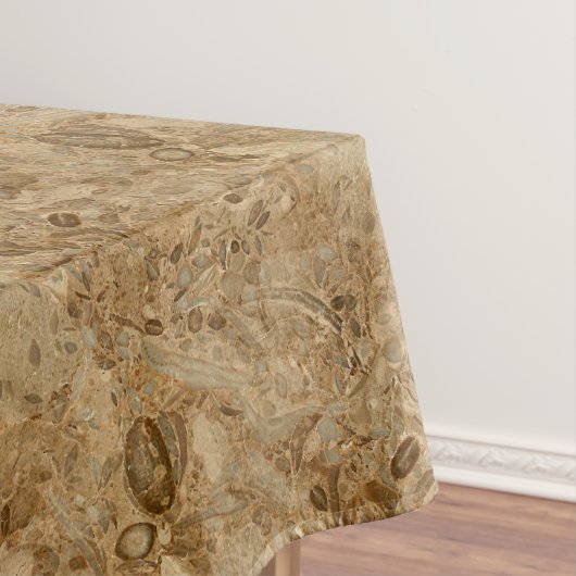 Brown Marble Fossil Kijk Tafelkleed (Voorbeeld)