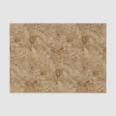 Brown Marble Fossil Kijk Tissuepapier (Voorkant)