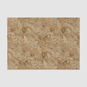 Brown Marble Fossil Kijk Tissuepapier