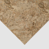 Brown Marble Fossil Kijk Tissuepapier (Detail)