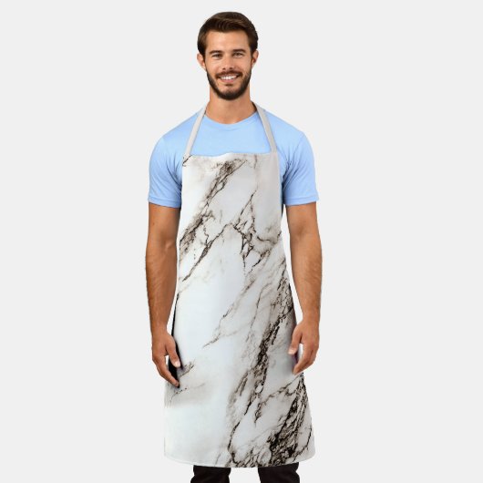 Brown Marble Kijk Schort (Gedragen)