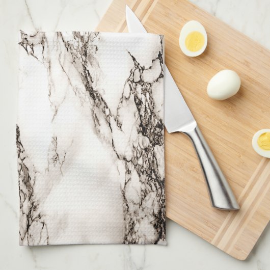 Brown Marble Kijk Theedoek (Quarter Fold)