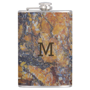 Brown Marble Stone Print Heupfles