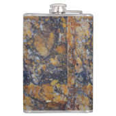 Brown Marble Stone Print Heupfles (Achterkant)