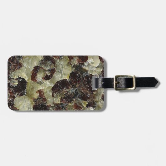 Brown Marbling Quartz Bagagelabel (Voorkant horizontaal)
