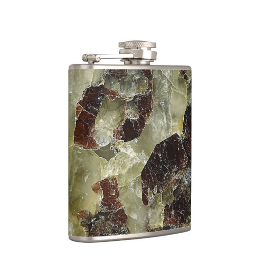 Brown Marbling Quartz Heupfles (Rechts)