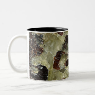 Brown Marbling Quartz Tweekleurige Koffiemok