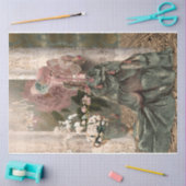 Brown Mary Antoinette Portret Lady Tissuepapier (Craft)