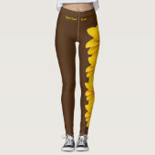 Brown Maryland Black Eyed Susan State Leggings (Voorkant)