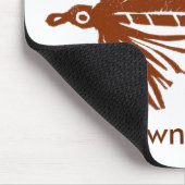 "Brown Matuka" Klassieke forel Fly Mousepad Muismat (Hoek)