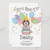 Brown Merle Cockapoo Cavapoo Hond Verjaardagsfeest Kaart (Voorkant / Achterkant)