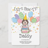 Brown Merle Cockapoo Cavapoo Hond Verjaardagsfeest Kaart (Voorkant)