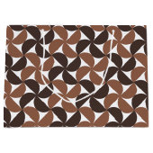 Brown Mid Century Modern Pattern Groot Cadeauzakje (Voorkant)