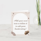 Brown minimalist Boho merkt op (Voorkant)