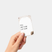 Brown minimalist Boho merkt  op Badge (Handheld)