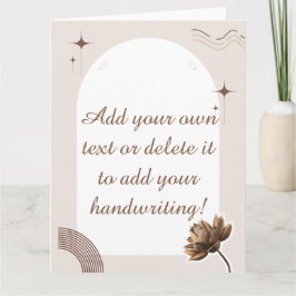 Brown minimalist Boho merkt  op Kaart