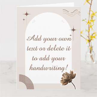 Brown minimalist Boho merkt op Kaart